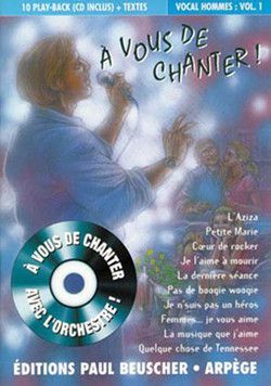 couverture A vous de chanter - Voix homme Vol.1 Paul Beuscher