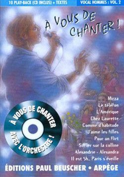 couverture A vous de chanter - Voix homme Vol.2 Paul Beuscher