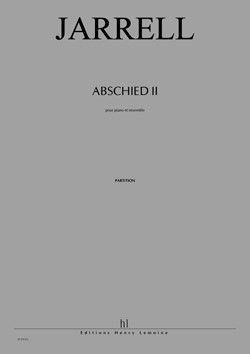 couverture Abschied II Editions Henry Lemoine