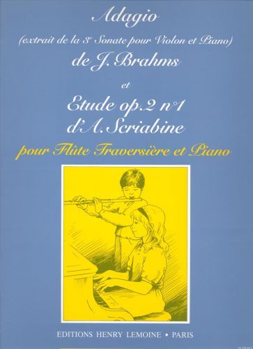 couverture Adagio de la Sonate n3 / Etude Op.2 n1 Editions Henry Lemoine