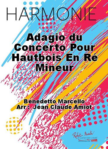 couverture Adagio du Concerto Pour Hautbois En R Mineur Martin Musique