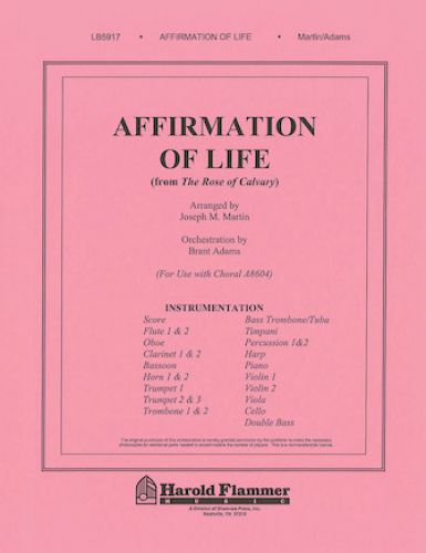 couverture Affirmation of Life from Rose of Calvary Shawnee Press