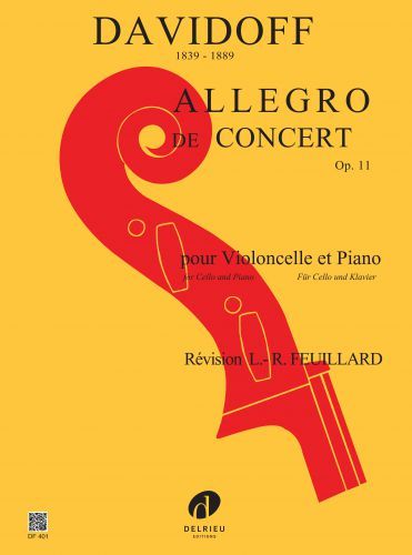 couverture Allegro de concert Op.11 en Si min. Delrieu