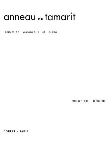 couverture Anneau du Tamarit Jobert