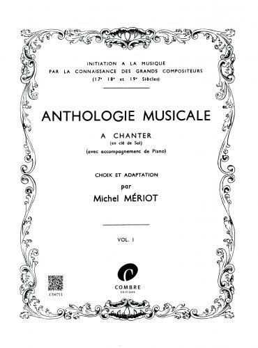 couverture Anthologie musicale Vol.1 Combre