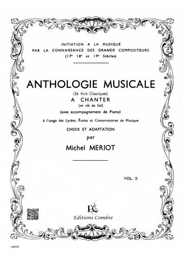 couverture Anthologie musicale Vol.2 Combre