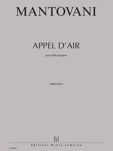 couverture Appel d'air Editions Henry Lemoine