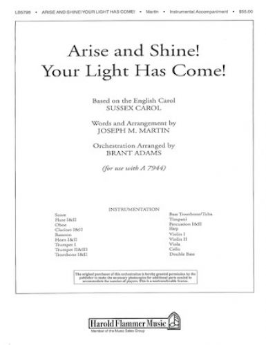 couverture Arise and Shine! Your Light Has Come! Shawnee Press