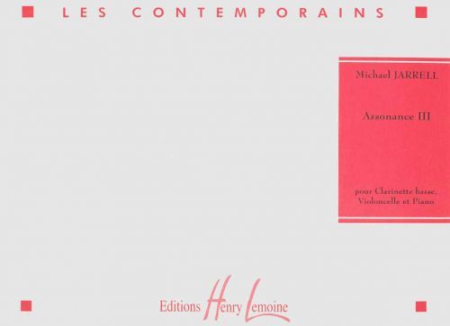 couverture Assonance III Editions Henry Lemoine