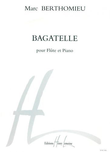 couverture Bagatelle Editions Henry Lemoine