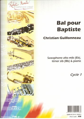 couverture Bal Pour Baptiste, Alto ou Tnor Editions Robert Martin