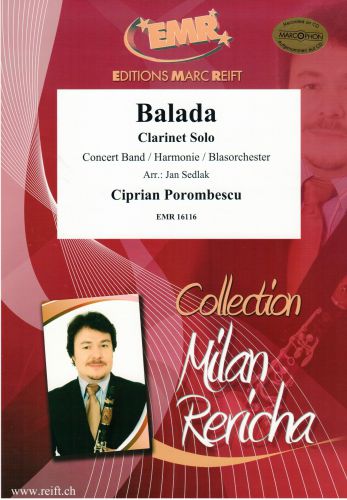 couverture Balada Clarinet & Concert Band Marc Reift