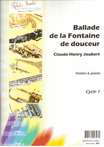 couverture Ballade de la Fontaine de Douceur Editions Robert Martin