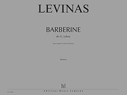 couverture Barberine de Guillaume Lekeu Editions Henry Lemoine