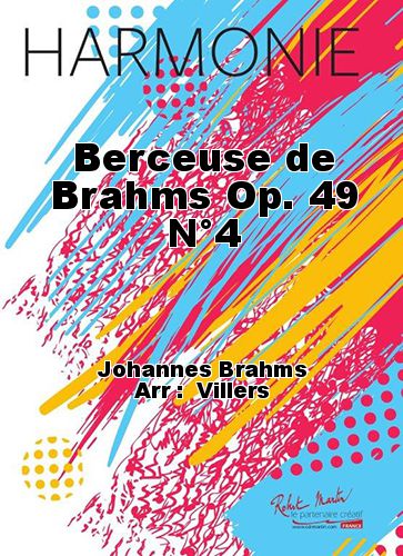 couverture Berceuse de Brahms Op. 49 N4 Martin Musique