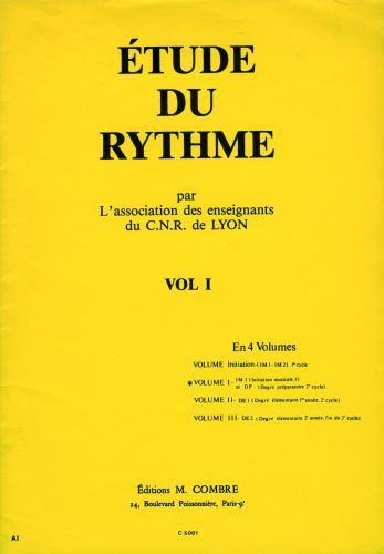 couverture C.N.R. de Lyon - Etude du rythme Vol.1 Combre