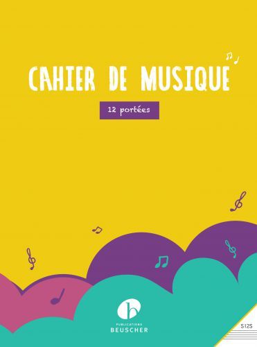 couverture Cahier de musique 12 portes - reliure spirale Paul Beuscher