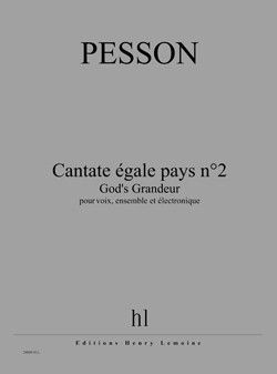 couverture Cantate gale pays n2 - God's Grandeur Editions Henry Lemoine