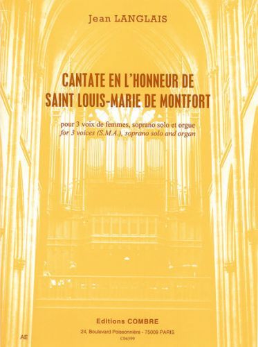 couverture Cantate en l'honneur de Saint Louis-Marie de Montfort Combre