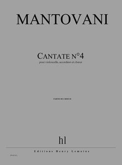 couverture Cantate n4 Editions Henry Lemoine