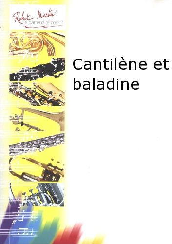 couverture Cantilne et Baladine Editions Robert Martin