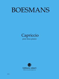 couverture Capriccio pour deux pianos Jobert