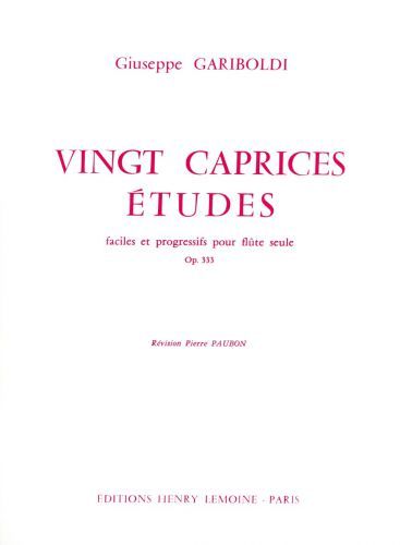 couverture Caprices-tudes (20) Op.333 Editions Henry Lemoine