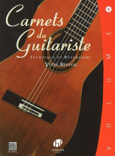 couverture Carnets du guitariste Vol.2 Editions Henry Lemoine