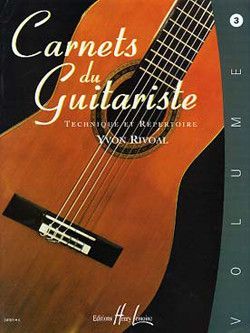 couverture Carnets du guitariste Vol.3 Editions Henry Lemoine