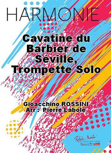 couverture Cavatine du Barbier de Sville, Trompette Solo Martin Musique