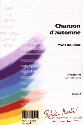 couverture CHANSON D'AUTOMNE Editions Robert Martin