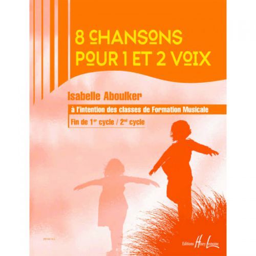 couverture Chansons pour 1 et 2 voix (8) Editions Henry Lemoine