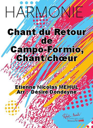 couverture Chant du Retour de Campo-Formio, Chant/chur Martin Musique