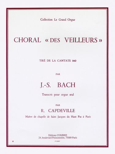 couverture Choral des veilleurs extr. Cantate n140 Combre