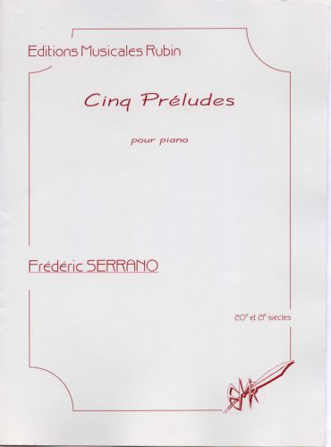 couverture Cinq Prludes pour piano Martin Musique
