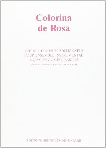 couverture Colorina de Rosa - Airs traditionnels Editions Henry Lemoine