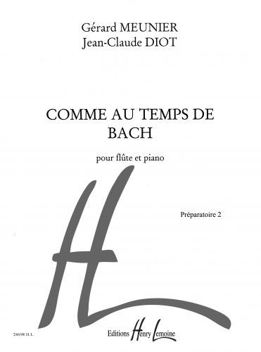 couverture Comme au temps de Bach Editions Henry Lemoine