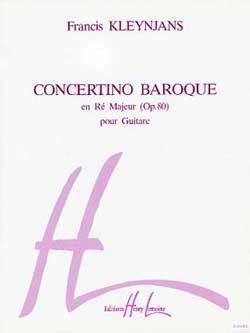 couverture Concertino baroque Hommage  Vivaldi Op.80 Editions Henry Lemoine