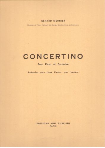 couverture Concertino Editions Robert Martin