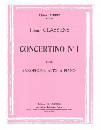 couverture Concertino n1 Combre