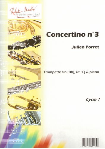 couverture Concertino N3, Sib ou Ut Editions Robert Martin