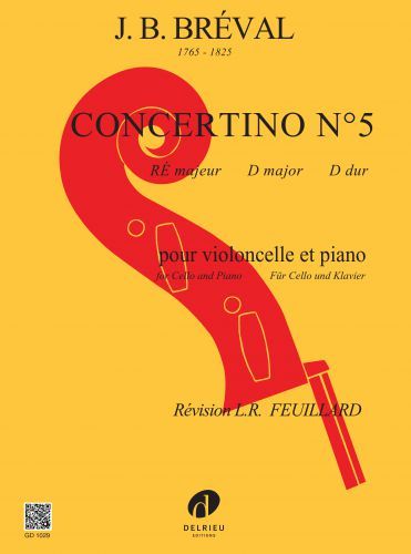 couverture Concertino n5 en R maj. Delrieu