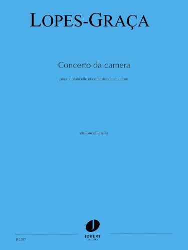 couverture Concerto da camera col cello Jobert