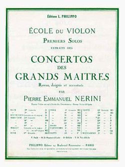 couverture Concerto n20 : solo n1 Combre