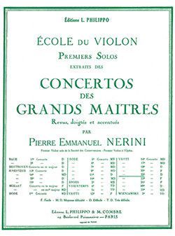 couverture Concerto n22 : solo n1 Combre