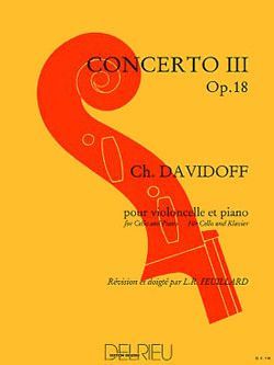 couverture Concerto n3 Op.18 en R maj. Delrieu