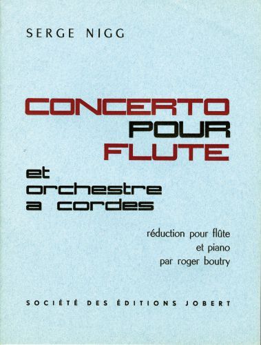 couverture Concerto pour flte Jobert