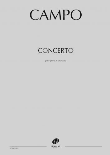 couverture Concerto pour piano Editions Henry Lemoine