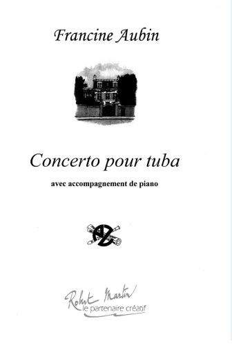 couverture Concerto pour Tuba et Piano Editions Robert Martin
