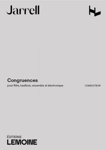 couverture Congruences Editions Henry Lemoine